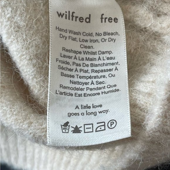 ❌SOLD ❌Aritzia Wilfred Free Cipriana Alpaca Wool Blend Striped Sweater Dress XXS - Picture 6 of 9